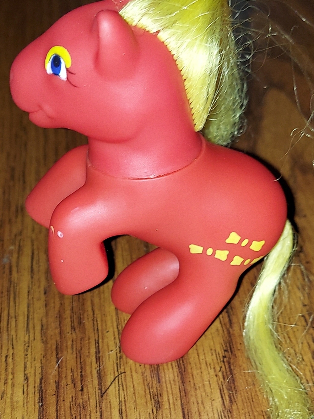 Yellow-Maned Standing Pony Toy - Kids Toys